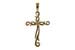 D015-67862: CROSS PENDANT .01 BR