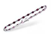 D192-99662: BRACELET 4.08 RUBY 4.55 TGW