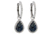 D195-72407: EARR .50 BLUE DIA .95 TW
