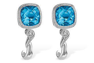 D196-61544: EARR 2.10 BLUE TOPAZ 2.14 TGW