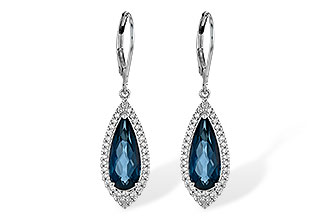 D199-28735: EARR 5.05 LONDON BLUE TOPAZ 5.42 TGW