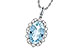 D199-33307: NECKLACE 2.40 AQUA 2.57 TGW (12x8MM AQ)