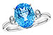 D199-35180: LDS RG 2.84 BLUE TOPAZ 2.90 TGW (10x8MM BT)