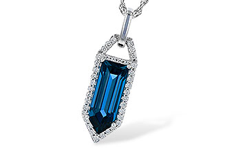D282-02371: NECK 2.95 LONDON BLUE TOPAZ 3.12 TGW