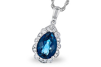 D282-06989: NECK 2.25 LONDON BLUE TOPAZ 2.40 TGW (10x7 PS)