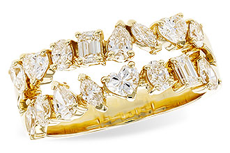 D282-94235: LDS DIA WED RG 1.38 TW FANCY CUT DIAS