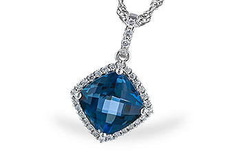 D282-95135: NECK 1.09 LONDON BLUE TOPAZ 1.20 TGW