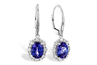 D282-96007: EARR 1.28 TW TANZANITE 1.72 TGW (7x5 OVAL)