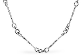 D282-96989: TWIST CHAIN (18", 0.8MM, 14KT, LOBSTER CLASP)