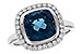 D282-97853: LDS RG 3.85 LONDON BLUE TOPAZ 4.15 TGW (9MM LBT)