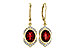 D283-82389: EARRING 3.06 GARNET 3.25 TGW