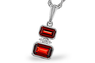 D283-84244: NECK .98 TW GARNET 1.01 TGW