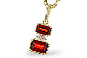 D283-84244: NECK .98 TW GARNET 1.01 TGW