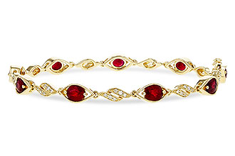 D283-84271: BRACELET 3.68 RUBY 3.92 TGW (7")