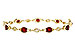 D283-84271: BRACELET 3.68 RUBY 3.92 TGW (7")