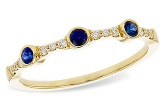 D283-85135: LDS WED RG .16 SAPPHIRE .25 TGW