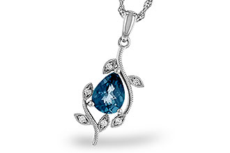 D283-86062: NECK 1.20 LONDON BLUE TOPAZ 1.25 TGW (8x6MM LBT)