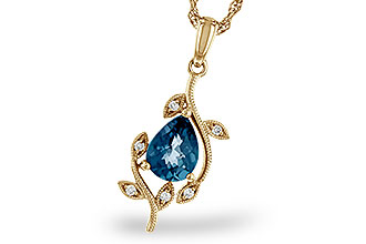 D283-86062: NECK 1.20 LONDON BLUE TOPAZ 1.25 TGW (8x6MM LBT)