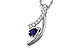 D283-87826: NECKLACE .23 SAPP .40 TGW (5x3 SAPP)