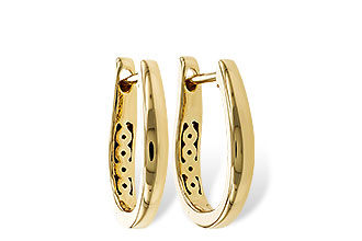 D283-87889: GOLD EARRINGS (15MM)