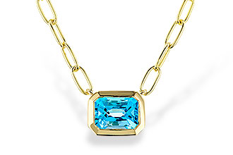 D283-87898: NECKLACE 1.20 SWISS BLUE TOPAZ (18")