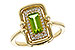 D283-90562: LDS RG .72 PERIDOT .84 TGW (8x4MM PER)