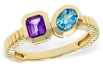 D283-90571: LDS RG .82 TW SEMI-PRECIOUS (AMY,SWISS BT)