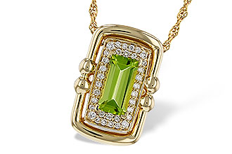 D283-90580: NECKLACE .72 PERIDOT .84 TGW (8x4MM PER)