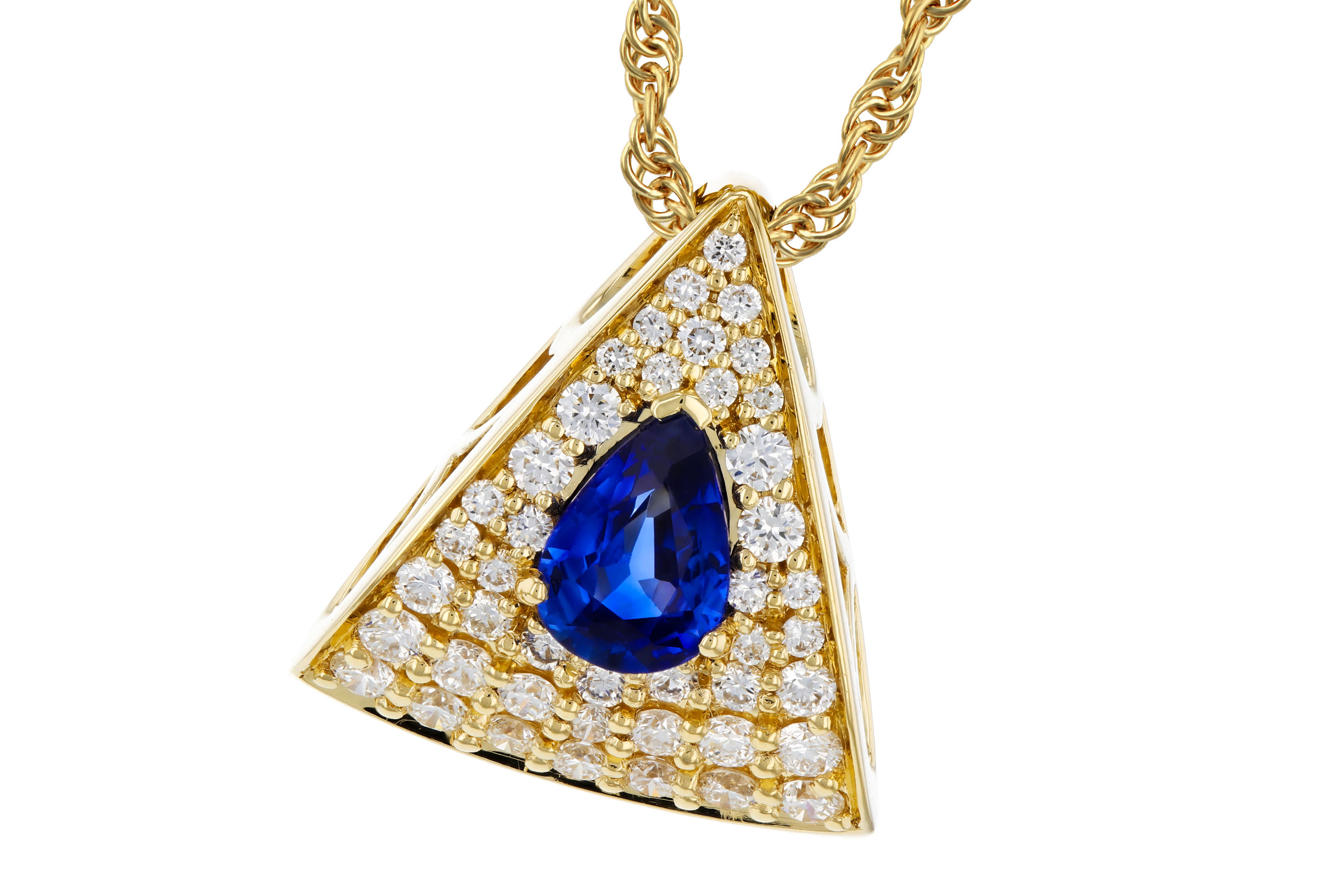 D284-75171: NECKLACE .51 SAPPHIRE .85 TGW (6x4MM SA)