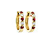 E010-21480: EARRINGS .33 RUBY .52 TGW