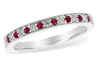 E192-96935: LDS WED RG .12 RUBY .21 TGW