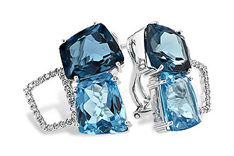 E197-48816: EARR 10.80 BLUE TOPAZ 11.00 TGW