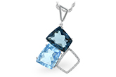 E197-52398: NECK 10.60 BLUE TOPAZ 10.73 TGW