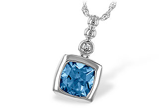 E198-41498: NECK 1.45 BLUE TOPAZ 1.49 TGW