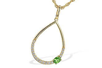 E199-35144: NECK .17 GREEN GARNET .26 TGW