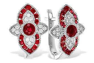 E282-91489: EARR .78 TW RUBY .90 TGW