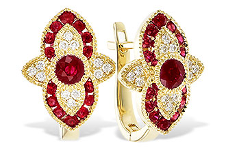 E282-91489: EARR .78 TW RUBY .90 TGW