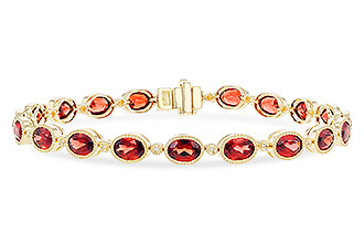 E282-93335: BRACELET 9.22 TW GARNET 9.26 TGW