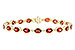E282-93335: BRACELET 9.22 TW GARNET 9.26 TGW