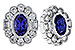 E283-83335: EARRINGS .93 TW TANZANITE 1.40 TGW