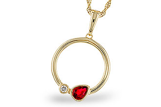 E283-84253: NECKLACE .24 RUBY .26 TGW