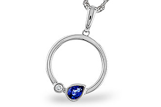 E283-84262: NECKLACE .26 SAPPHIRE .28 TGW