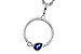 E283-84262: NECKLACE .26 SAPPHIRE .28 TGW