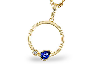 E283-84262: NECKLACE .26 SAPPHIRE .28 TGW