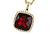 E283-85153: NECKLACE 9.26 GARNET 9.51 TGW (12MM CU)