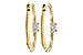 E283-86016: EARRINGS .47 TW OVAL DIAMONDS