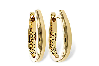 E283-87898: GOLD EARRINGS (17MM)