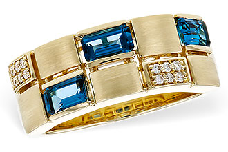 E283-88798: LDS RG .94 LONDON BLUE TOPAZ 1.00 TGW