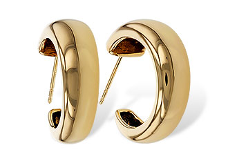 E283-89653: GOLD EARRINGS (20MM)