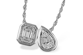 E283-89698: NECKLACE .17 BAG .25 TW